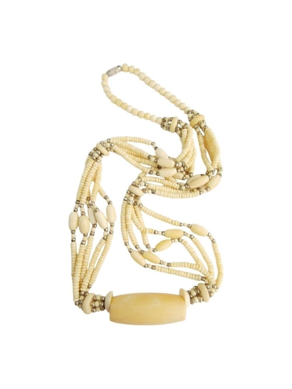 Vintage Handmade Bone Tribal Necklace